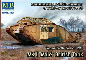 BRITISH MK.I MALE TANK SOMME 1916