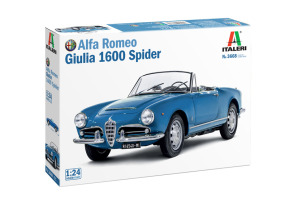 Збірна модель 1/24 Автомобіль Alfa Romeo Giulia 1600 Spider Italeri 3668