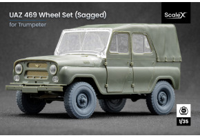 Набір коліс (з деформацією) для УАЗ 469 від Trumpeter ScaleX WM 35007S