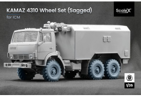 Набір коліс (з деформацією) для КамАЗ 4310 від ICM ScaleX WM 35008S