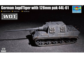 Збірна модель1/72 німецька САУ Jagdtiger зі 128-мм гарматою 44Л-61 Trumpeter 07165
