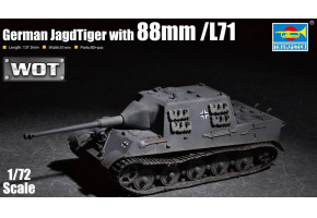 Збірна модель 1/72 німецька САУ Jagdtiger гармата 88мм/L71 Trumpeter 07166