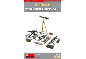 Збірна модель 1/35 Німецький набір кулеметів Miniart 53044