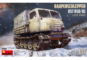 Сборная модель 1/35 Полногусеничный  тягач Raupenschlepper Ost RSO/01 позднего выпуска МиниАрт 35482