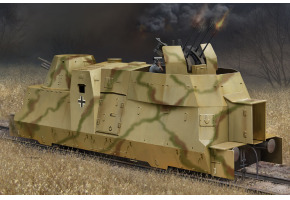 Сборная модель зенитного броневагона немецкого бронепоезда БП-42