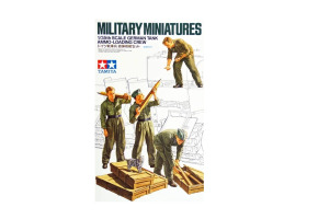 Сборная модель 1/35 Фигуры Немецкий танковый экипаж, заряжающий боеприпасы Tamiya 35188