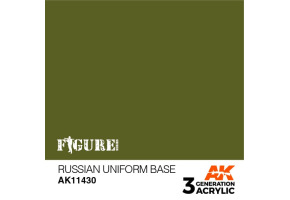 Акриловая краска RUSSIAN UNIFORM BASE – РУССКАЯ УНИФОРМА FIGURE АК-интерактив AK11430