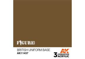Акриловая краска BRITISH UNIFORM BASE – БРИТАНСКАЯ УНИФОРМА БАЗОВАЯ FIGURES АК-интерактив AK11437