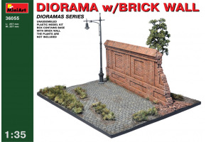 Діорама з цегляною стіною