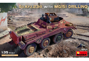 Збірна модель 1/35 Бронеавтомобіль Sd.Kfz.234 WITH MG151 DRILLING Miniart 40014