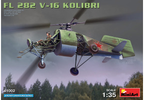 Збірна модель 1/35 Легкий німецький розвідувальний вертоліт Фл 282 Б-16 Колібрі Miniart 41002