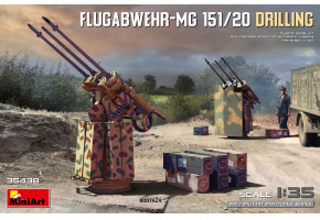Збірна модель 1/35 Зенітна установка Flugabwehr-MG 151/20 Drilling MiniArt 35438
