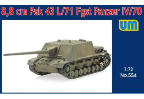 Збірна модель 1/72 САУ 8,8 cm Pak L/71 Fgst Panzer IV/70 Unimodels 554