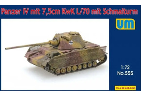 Збірна модель 1/72 танк Panzer IV з 7,5 cm KwK L/70 з Schmalturn UniModels 555