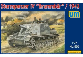 Збірна модель 1/72 САУ Sturmpanzer IV "Brummbar" /1943 UniModels 556