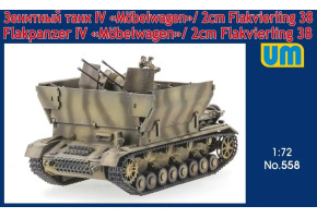 Збірна модель 1/72 ЗСУ Flakpanzer IV "Wirbelwind" /2cm Flakvierling 38 UniModels 558