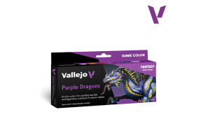 Набір акрилових фарб Game Color Пурпурні Дракони (Game Color Purple Dragons) 8 шт VAL 72194