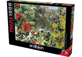 Puzzle Peacock in the Garden 1000pcs