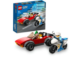 Конструктор LEGO City Переслідування автомобіля на поліцейському мотоциклі 60392