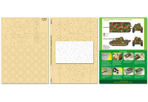 Airbrush CAMO-MASK for 1/35 German Panther Camouflage Scheme 1