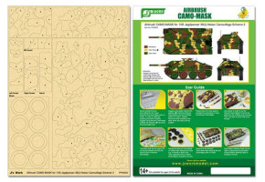 Airbrush CAMO-MASK for 1/35 Jagdpanzer 38(t) Hetzer Camouflage Scheme 2