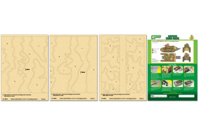 Airbrush CAMO-MASK for 1/35 FT-17 Camouflage Scheme 1