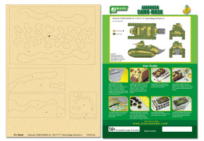 Airbrush CAMO-MASK for 1/35 FT-17 Camouflage Scheme 2