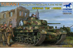 Scale model 1/35 Hungarian medium tank Turan I 40.M Bronco 35120