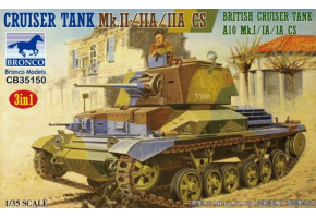 Збірна модель 1/35 Cruiser Tank A10 Mk I/IA/IA CS Cruiser Tank Mk. II, IIA IIA CS Bronco 35150