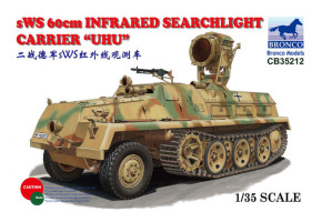 Збірна модель 1/35 німецький напівгусеничний тягач sWS 60cm Infrared Searchlight Carrier "UHU" Bronco 35212