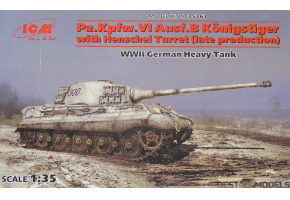 Scale model 1/35 Pz.Kpfw.VI Ausf.B King Tiger with Henschel Turret (late production) ICM35363