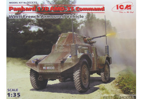 Command vehicle Panhard 178 AMD-35, French armored car II MV
