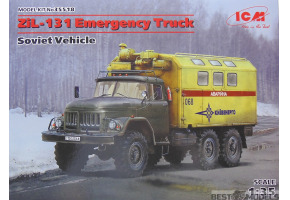 Scale model 1/35 Soviet technical assistance vehicle ZIL-131 ICM 35518