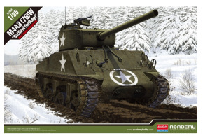 Збірна модель 1/35 Танк Шерман M4A3(76)W Battle of the Bulge Academy 13500