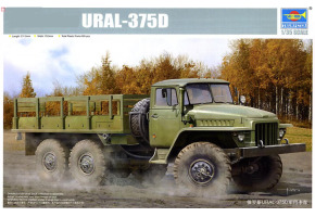 Збірна модель 1/35 Вантажівка URAL-375D Trumpeter 01027