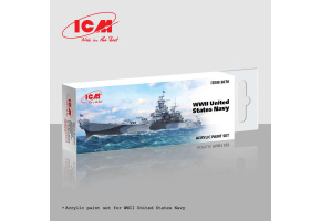 Набір акрилових фарб для військово-морського флоту США ICM 3070