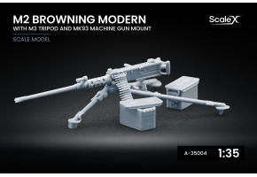 Масштабна модель 1/35 Кулемет M2 Browning WW2 ScaleX A 35003