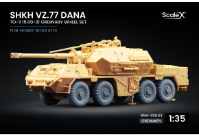 Набір коліс TO-3 15.00-21 для ShKH vz.77 DANA від HobbyBoss ScaleX WM-35043