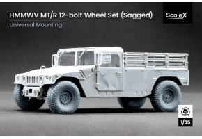 Набір коліс (з деформацією) для HMMWV MT/R 12-bolt ScaleX WM 35002S