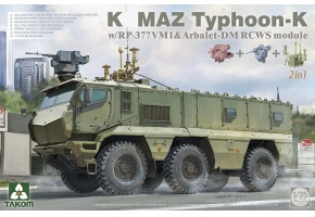 Збірна модель 1/35 КамАЗ-63968 "Тайфун-К" з модулями РП-377ВМ1 та Арбалет-ДМ (2 в 1) Takom 2173