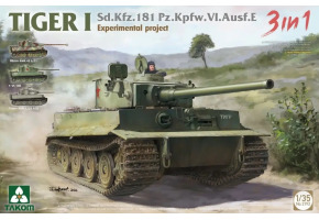 Збірна модель 1/35 Танк Тигр 1 Sd.Kfz.181 Pz.Kpfw.VI.Ausf.E (експериментальний проект) Takom 2192