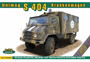 Збірна модель 1/72 Вантажівка Unimog S 404 - машина швидкої допомоги ACE 72469
