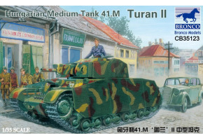 Scale model 1/35 Hungarian medium tank 41.M Turan II Bronco 35123