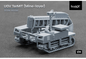 Сборная модель 1/35 Наземный дрон "TerMIT", с модулем минирования ScaleX VG 35008