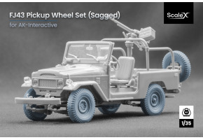 Набор колес (с деформацией) для Тойота FJ43 от AK-Interactive ScaleX WM 35033S
