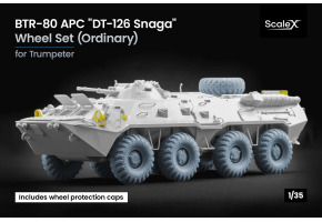 Набір коліс DT-126 Snaga для БТР-80 від Trumpeter ScaleX WM 35039
