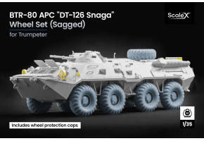 Набір коліс DT-126 Snaga (з деформацією) для БТР-80 від Trumpeter ScaleX WM 35039S