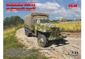 Збірна модель 1/35 Автомобіль Studebaker US6-U3 на німецькій службі ICM 35493