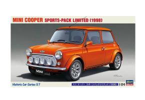 Збірна модель 1/24 Автомобіль Mini Cooper sports-pack limited (1998) Hasegawa 21157