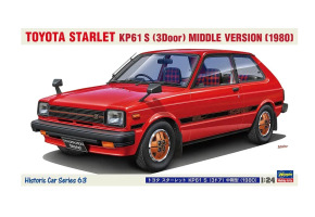Збірна модель 1/24 Автомобіль Toyota Starlet KP61 S (1980) Hasegawa 21163